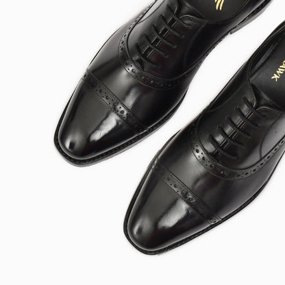 Hand Welted Premium Black Oxford