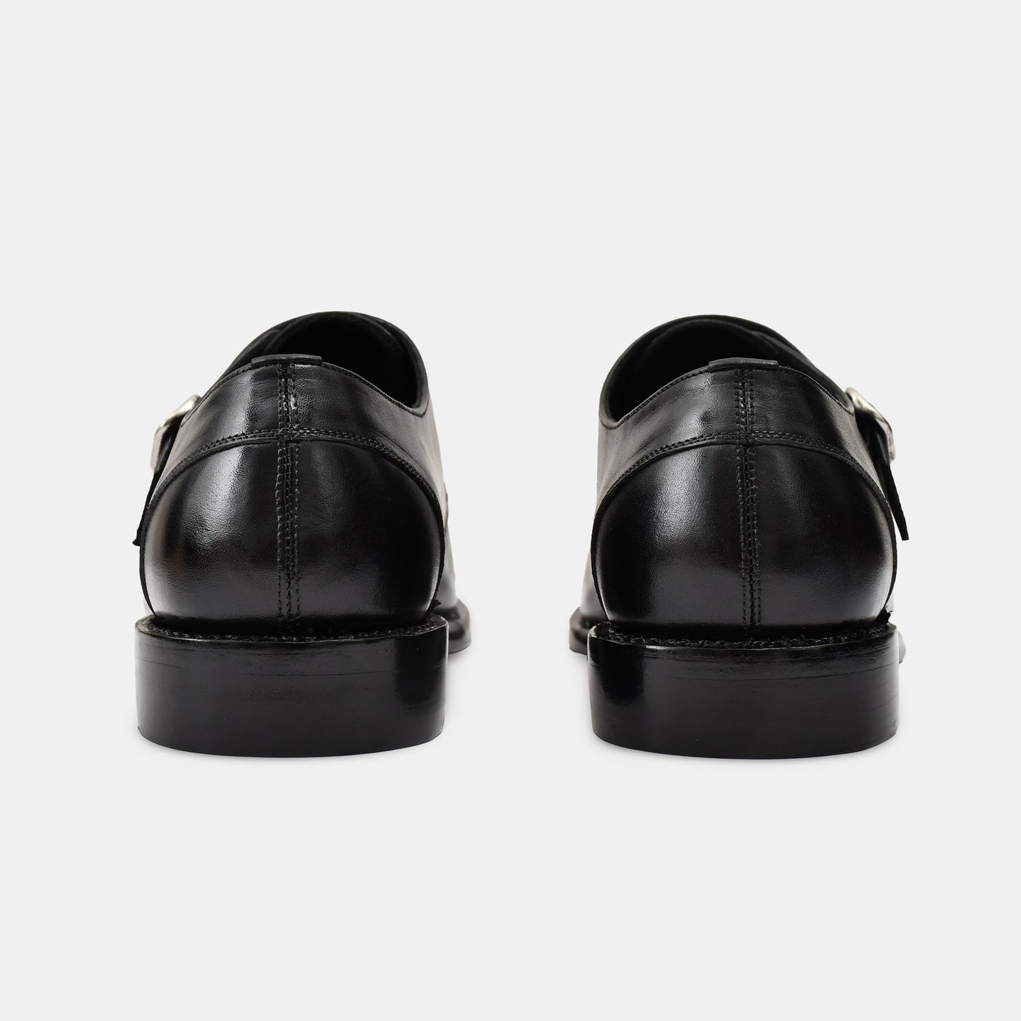 Goodyear Welted single Monk Shoes in Premium Crust Leather